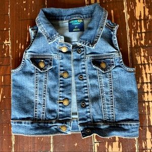 Genuine Kids Denim Vest Jacket Toddler Size 2